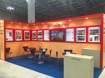 ワークスタイル変革expo<br>[小間数] 2小間<br>[施工内容] 木工